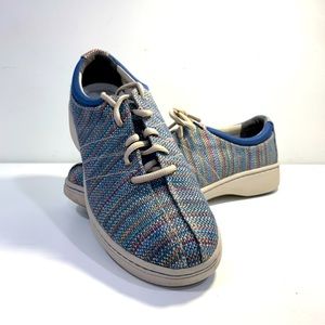 Dansko Brandi Madras Shoes Women’s 41 US 10.5/11 Blue Pin Check Plaide Sneakers